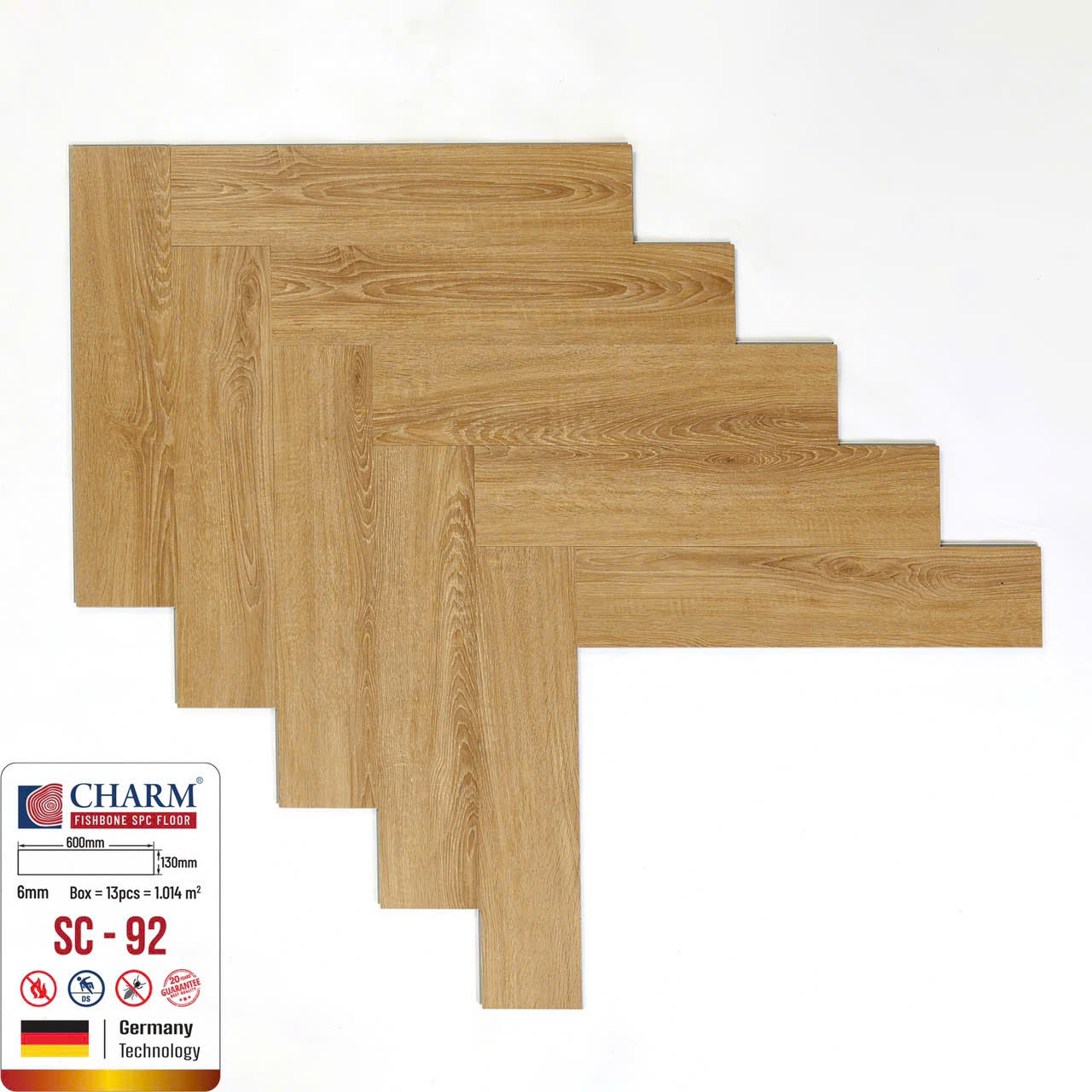 SÀN NHỰA CHARMWOOD XƯƠNG CÁ 6MM+1.5