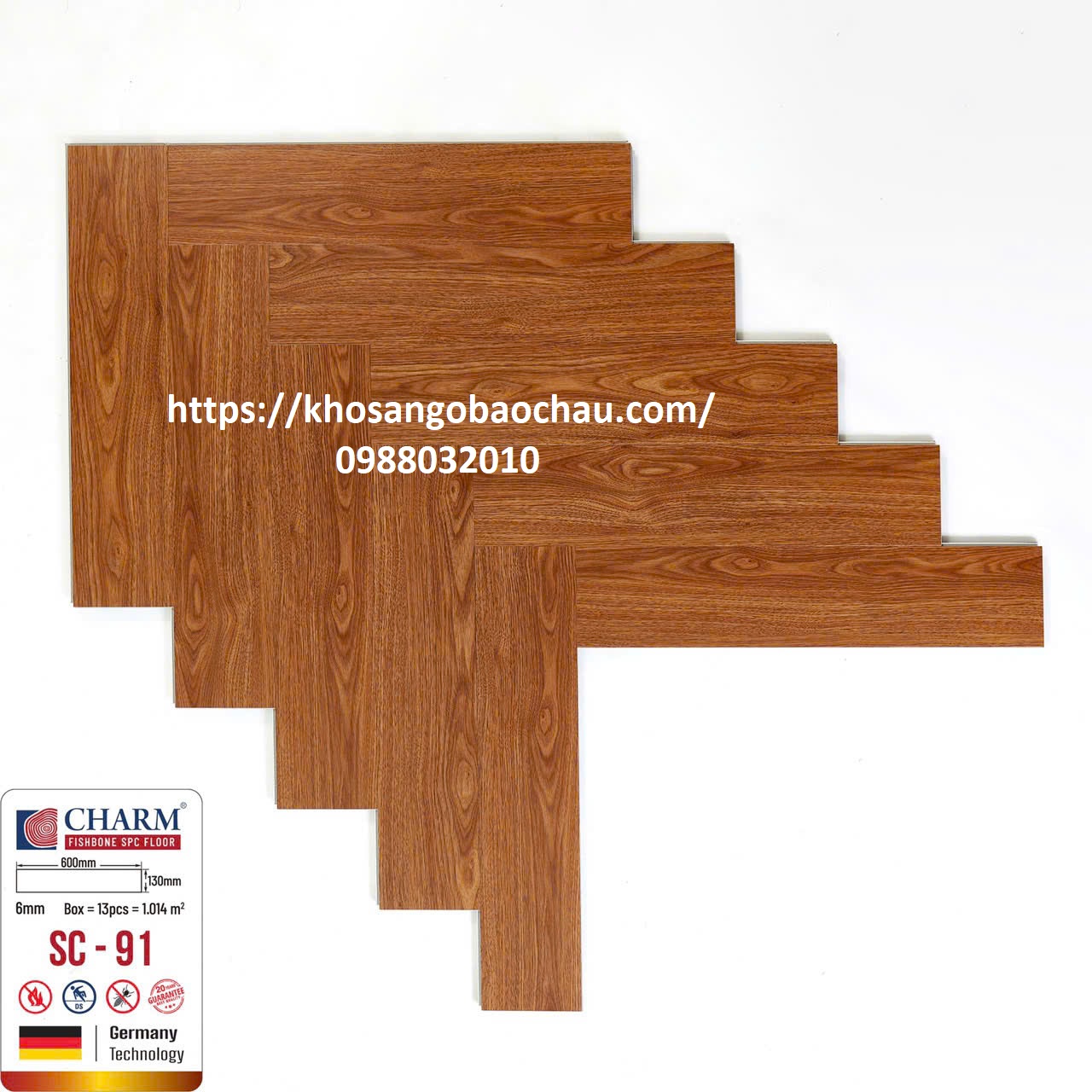 SÀN NHỰA CHARMWOOD XƯƠNG CÁ SC91