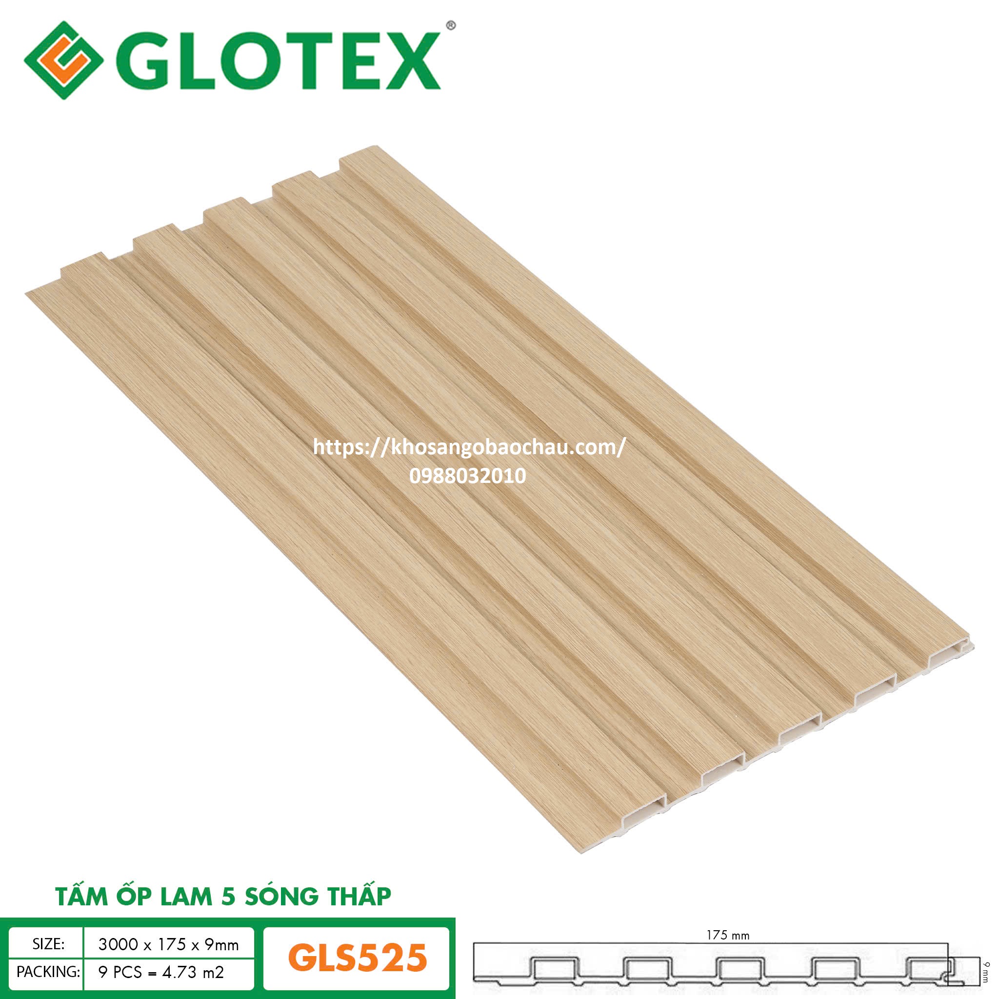 LAM 5 SÓNG THẤP GLOTEX GLS525