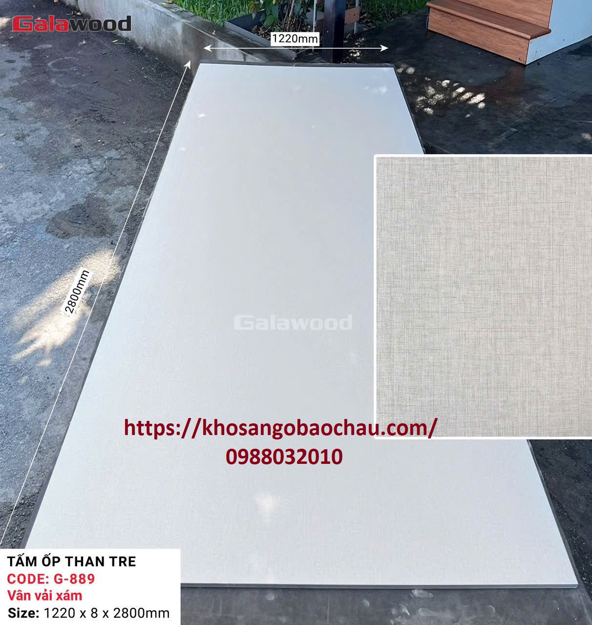 TẤM ỐP THAN TRE GALAWOOD G-889