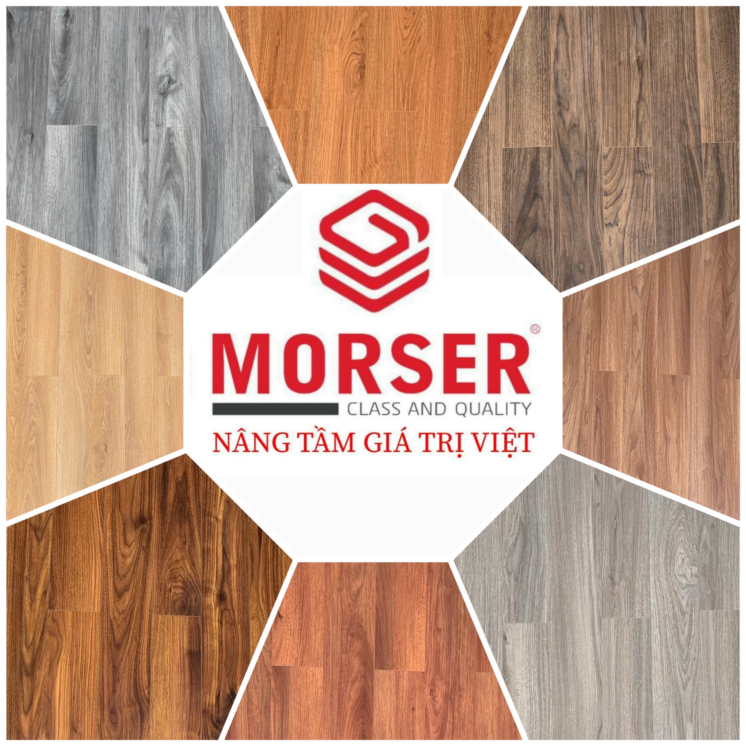 SÀN GỖ MOSER 12MM BẢN NHỎ CỐT TRẮNG