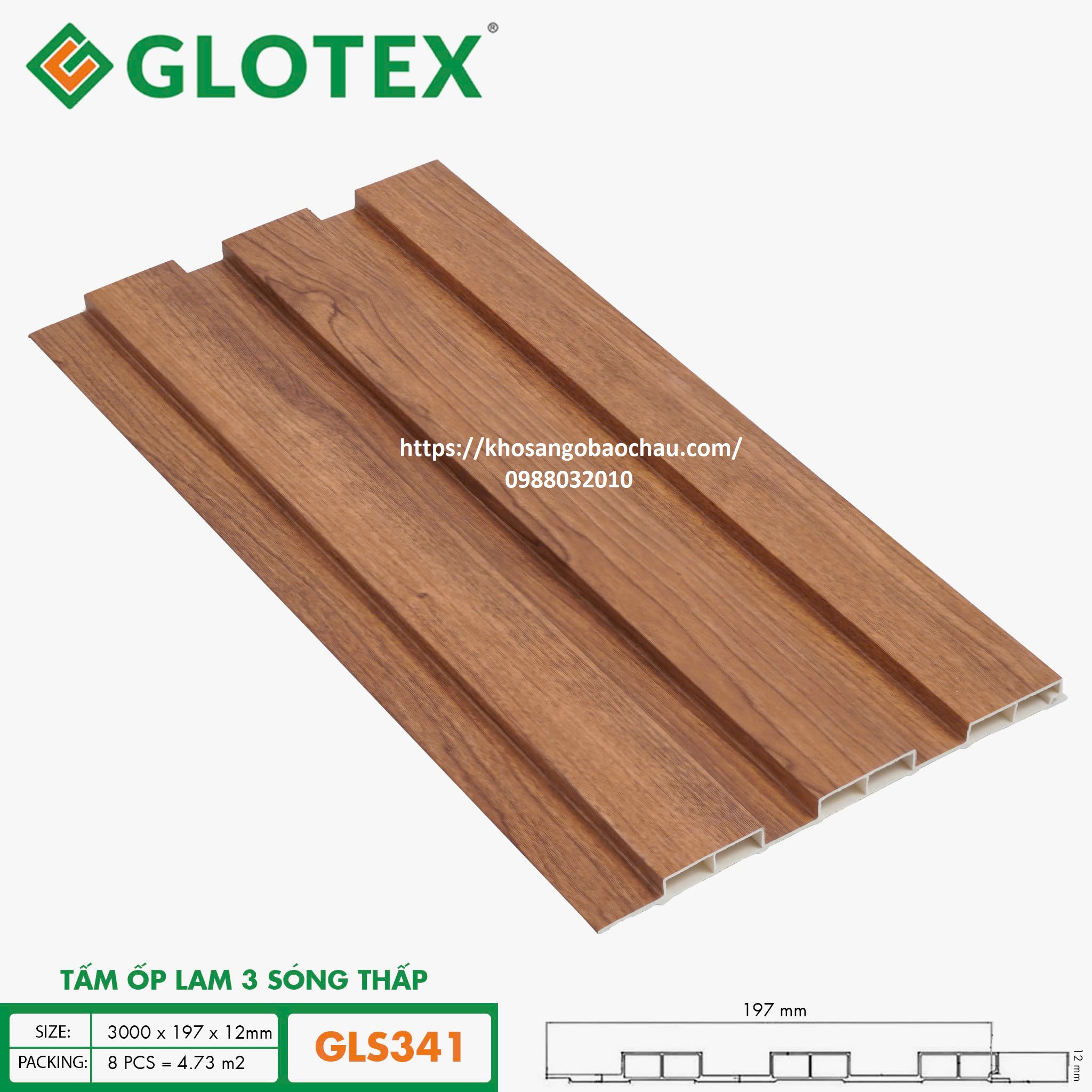 LAM 3 SÓNG GLOTEX GLS341