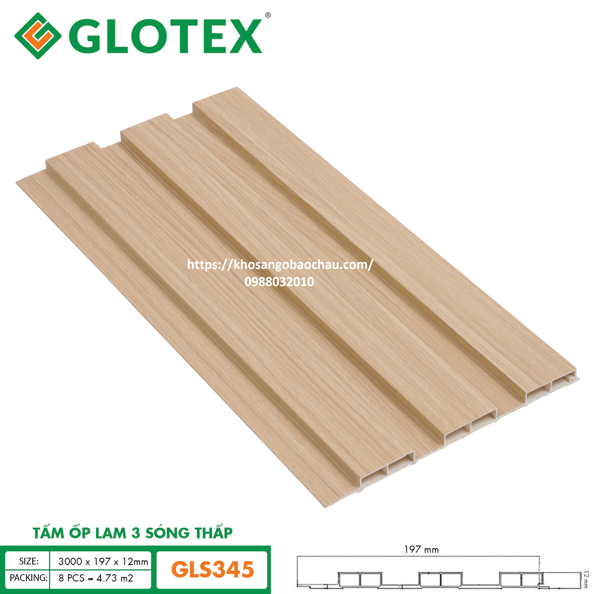 LAM 3 SÓNG GLOTEX GLS345