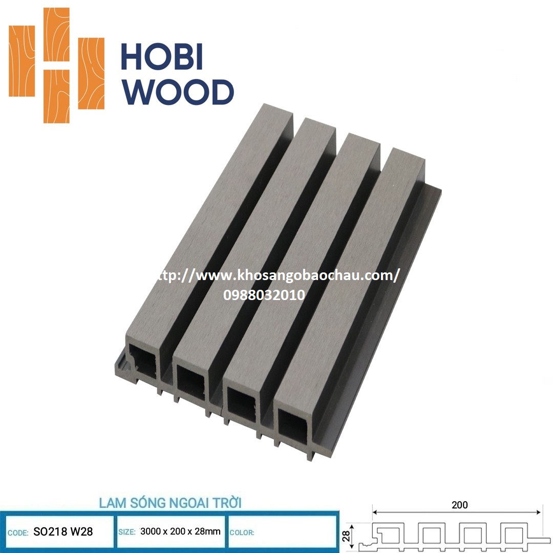 LAM SÓNG NGOÀI TRỜI HOBIWOOD- LIGHT GREY