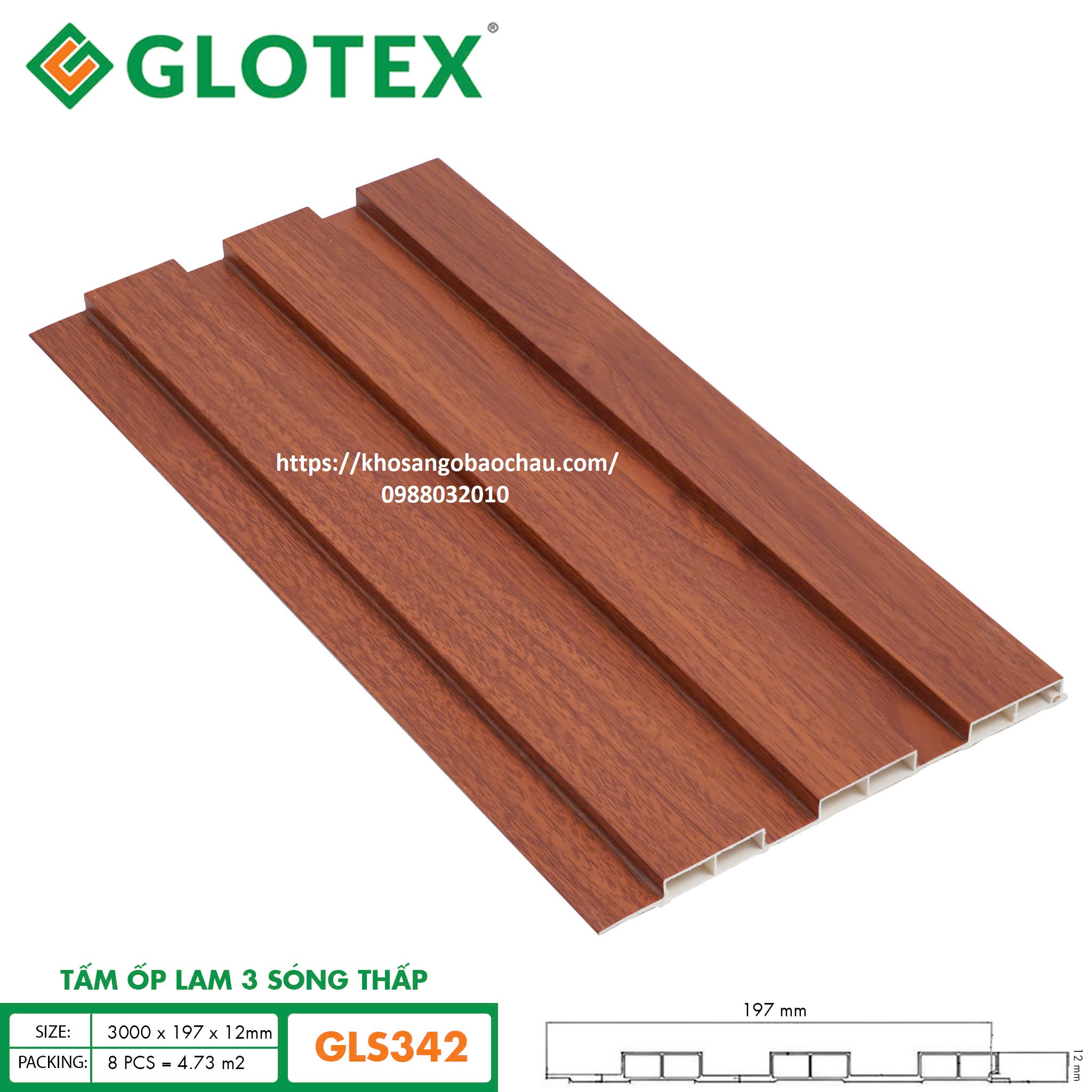 LAM 3 SÓNG GLOTEX GLS341