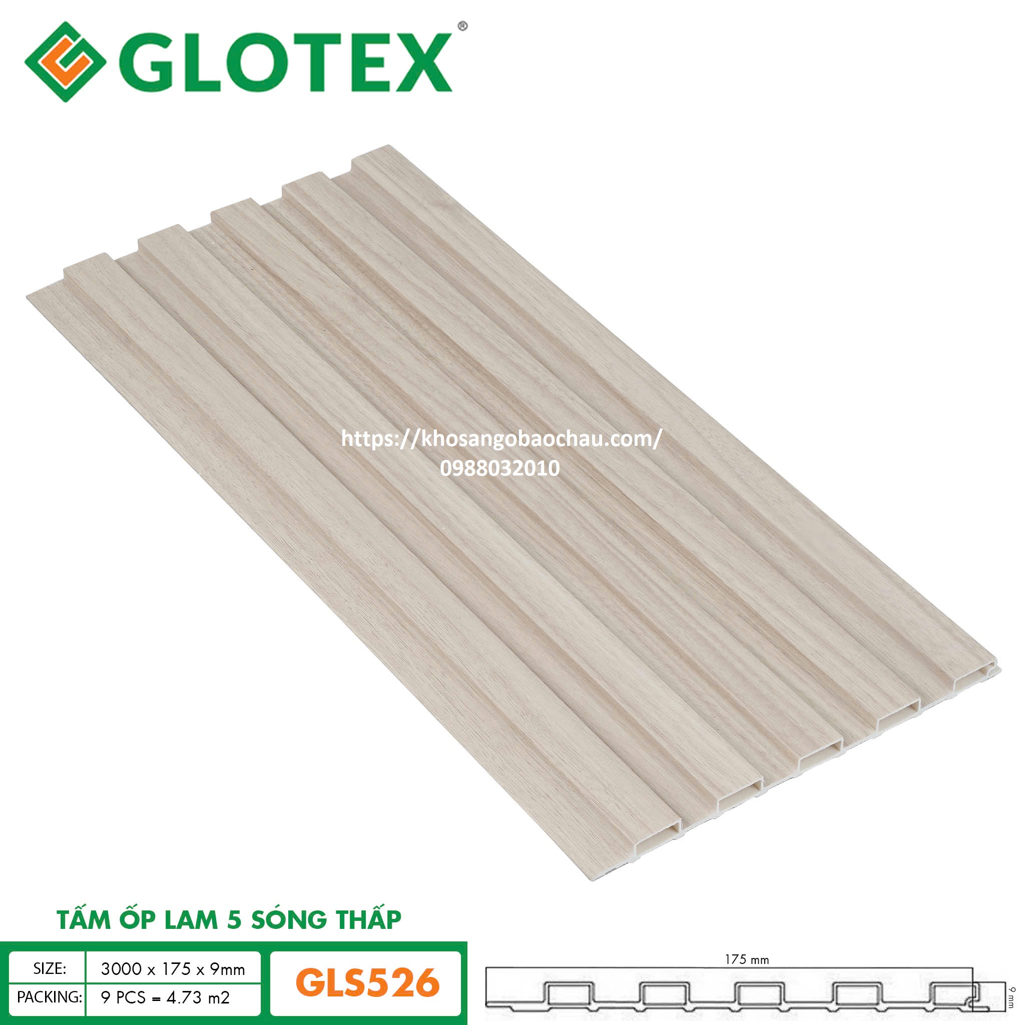 LAM 5 SÓNG THẤP GLOTEX GLS526