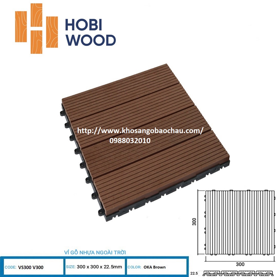 VĨ GỖ VÂN SỌC HOBIWOOD- OKA BROWN