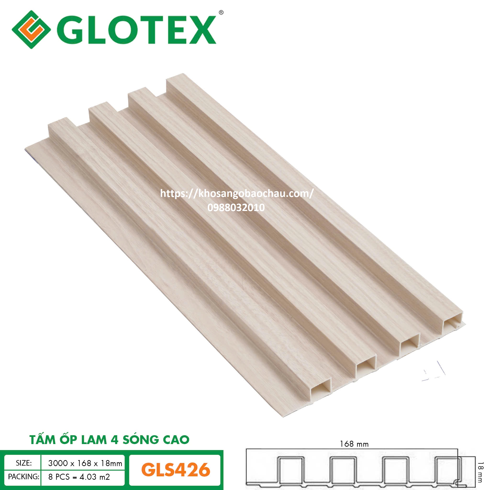 LAM 4 SÓNG CAO GLOTEX GLS426