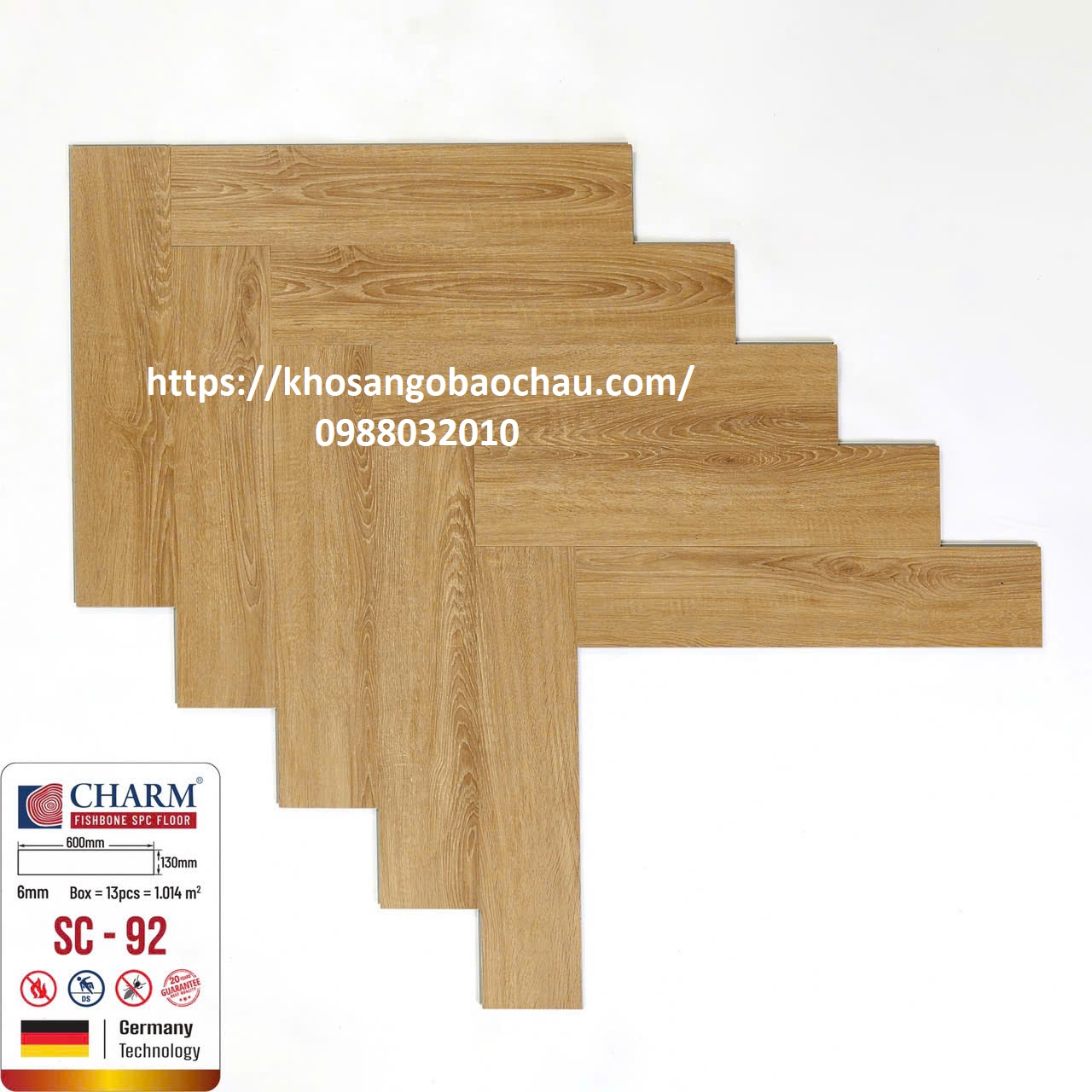 SÀN NHỰA CHARMWOOD XƯƠNG CÁ SC92