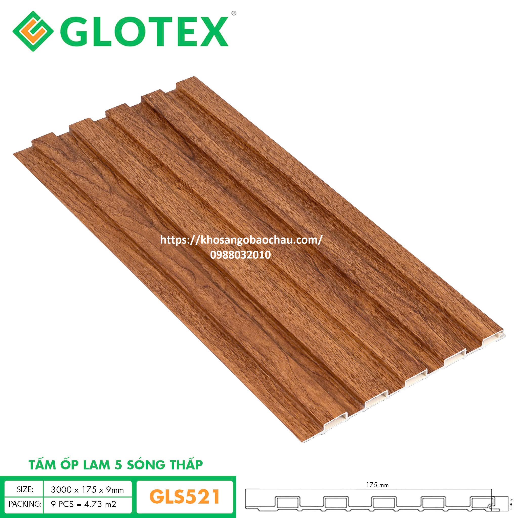 LAM 5 SÓNG THẤP GLOTEX GLS521