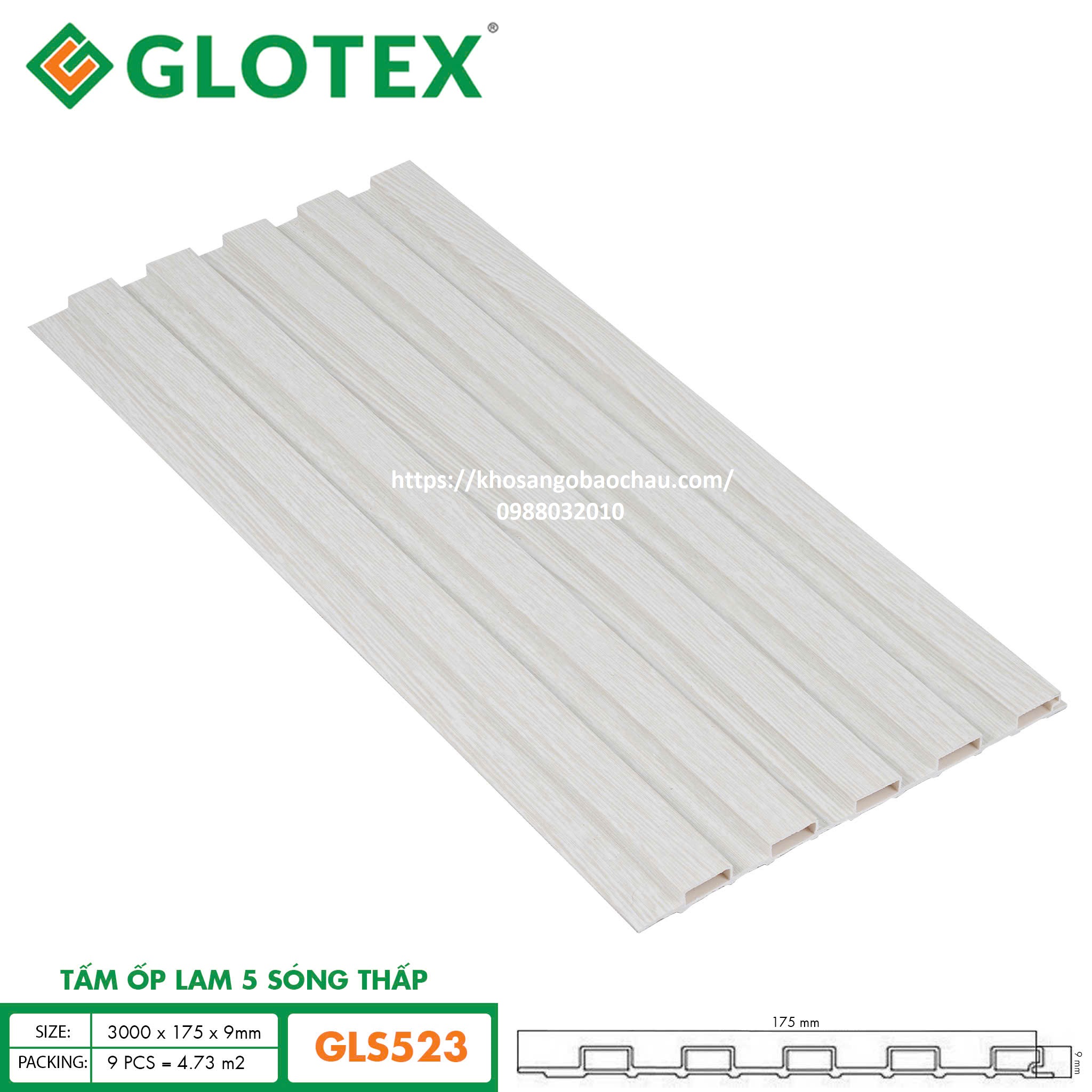 LAM 5 SÓNG THẤP GLOTEX GLS523